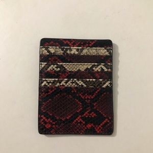 Mango Snake Print Card Colder Wallet 🐍✨